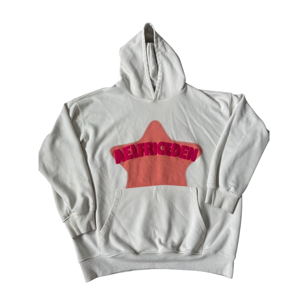 Aelfric Eden Oversized Star Fairy Graphic Hoodie Pink XL Japanese Streetwear